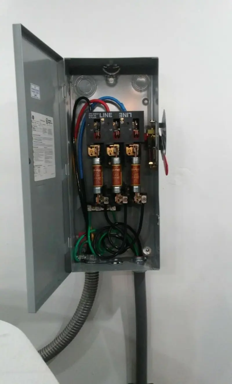 Three-phase disconnect switch installed for Electrical Wiring & Rewiring in Kearns