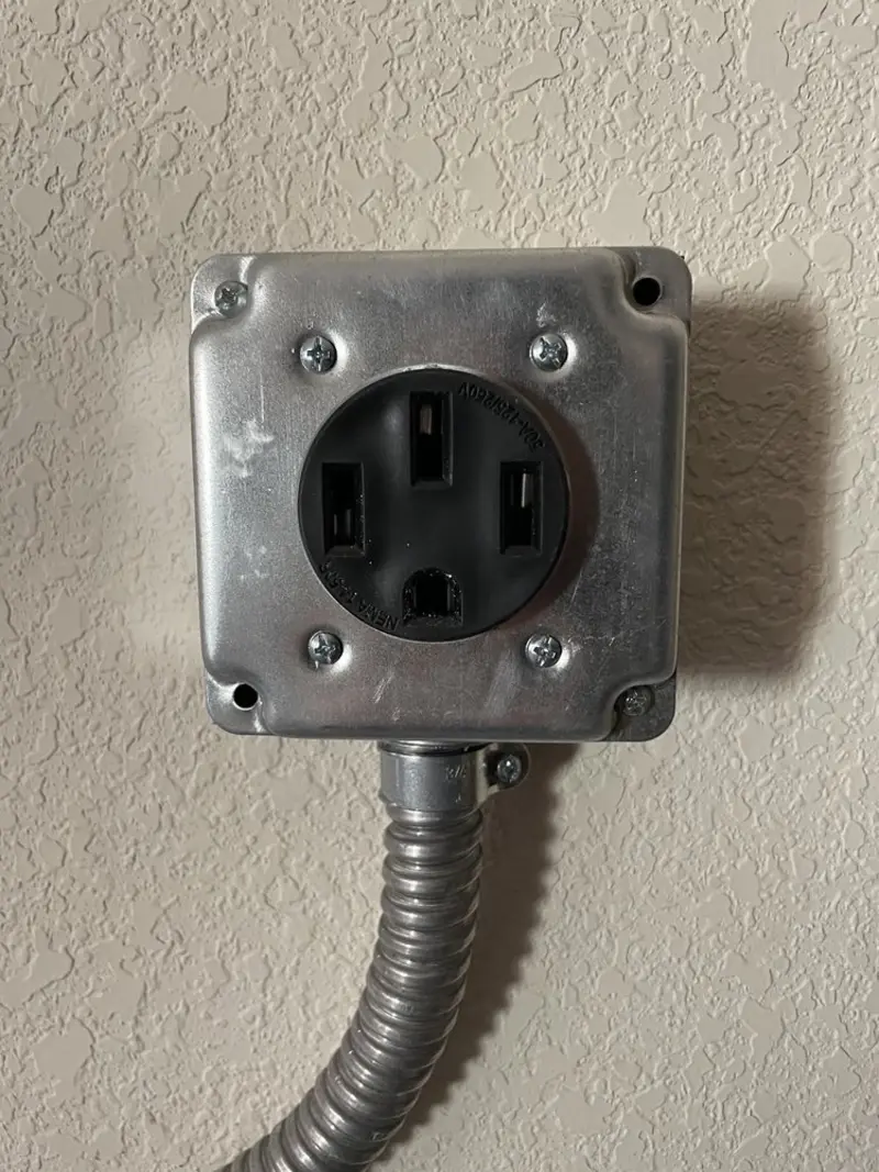 NEMA 14-50 outlet installed for Electrical Panel Upgrade in Kearns